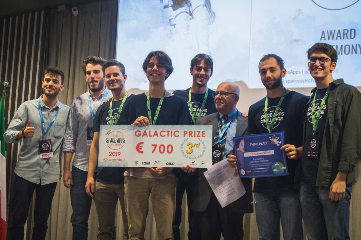 I3P_Torino's tweet photo. L'avventura di #NASASpaceAppsTorino è terminata! Congratulazioni ai team partecipanti.
🚀 1° posto: #Zer0T
💡2° posto: #Moonsweepers
🌟3° posto: #Greenmunaration
Premio #CNS: #KuiperCorp
Grazie ai partner che hanno sostenuto l'iniziativa!
#SpaceAppsTurin @SpaceApps https://t.co/OxFG7nzj8Z