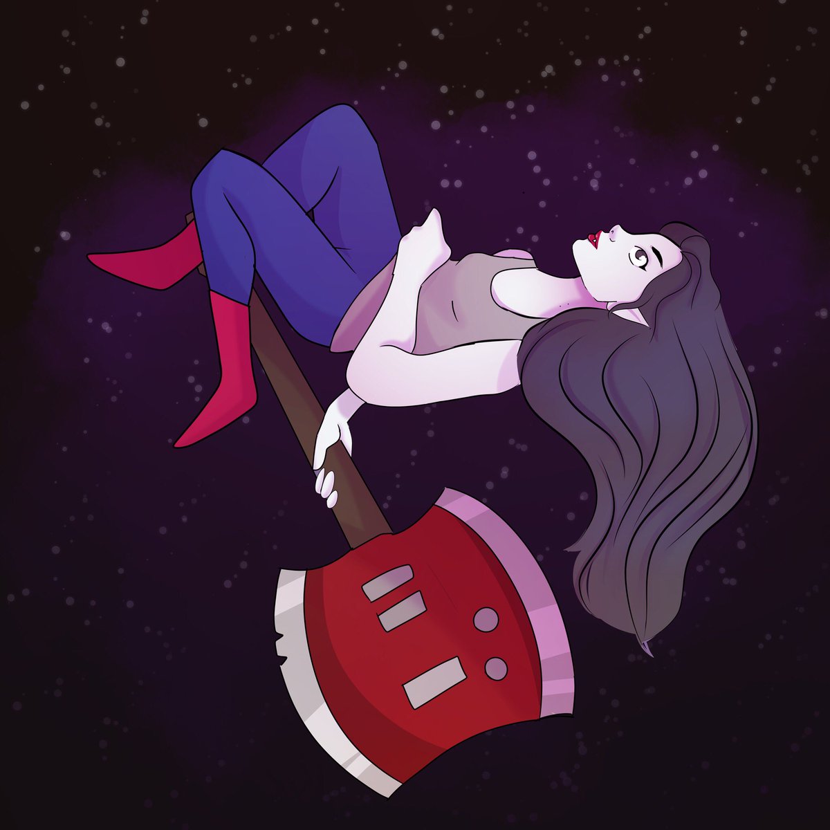 pandaelff's tweet photo. Day 2 for #13nightsofinkstyle
Marceline floating in the sky
#draw #drawing #art #artist #artistoninstagram #digital #digitalart #digitalartist #illustration #ink #inktober #october #drawthisinyourstylechallenge #drawthisinyourstyle #dtiys #halloween #adventuretime https://t.co/RmCu0lAcZd