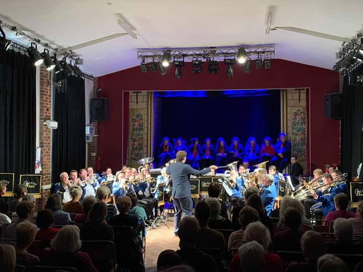 OceanBrassBand's tweet photo. We thoroughly enjoyed our concert yesterday with the Rising Stars Community Choir. Thankyou for having us! https://t.co/Vft4FbBmvh