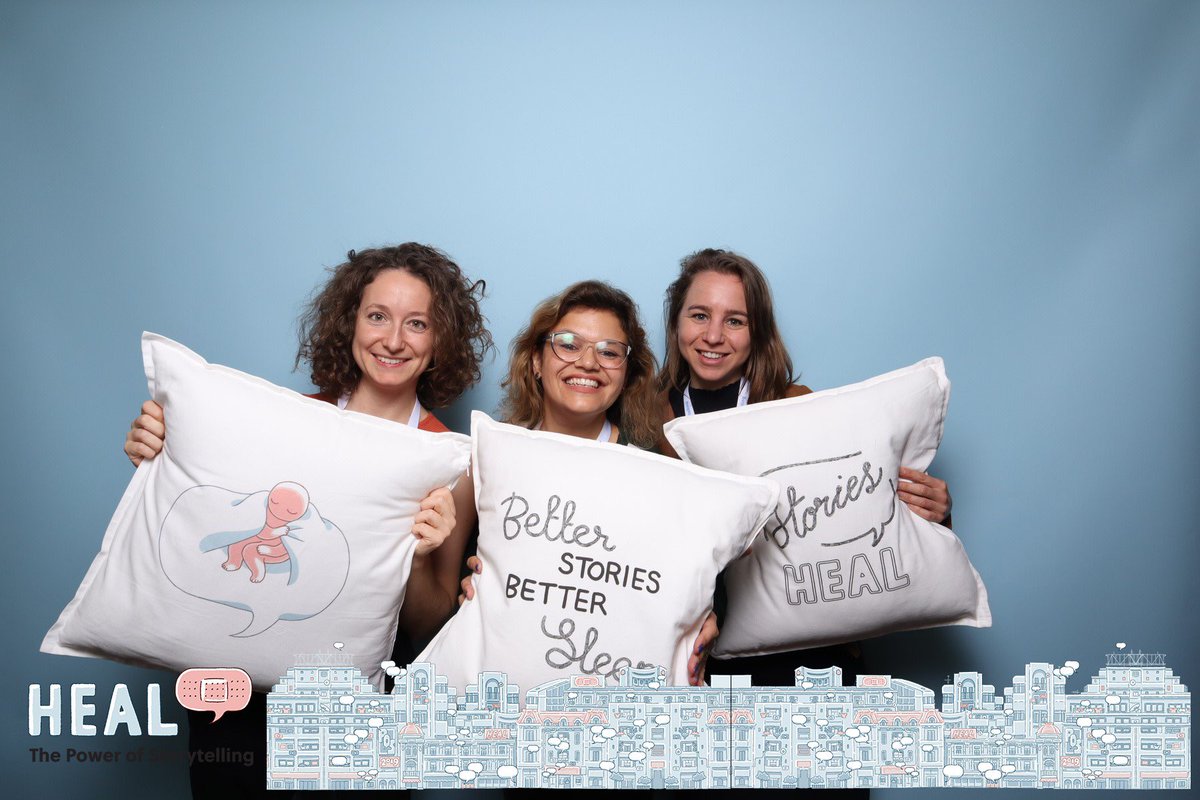 verapeneda's tweet photo. Congratulations & thank you to the lovely team @decatorevista and @cristianlupsa for a great 2-day sprint on healing through stories @pofstorytelling. It was a heartwarming 🤗💡😥🌟🤔 🙏🏻 💜 and inspiring experience of collective therapy #STORY19 👏🏻 photo props & chill out room 👏🏻 https://t.co/J2KpUI1NG4