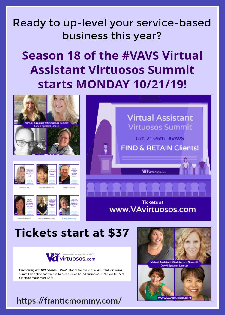 BeckyFlansburg's tweet photo. Where are you right now in your business? Where do you want to be in 2020?
Are you STILL deciding if you need to attend the #VAVS VA Virtuosos Summit which starts on Monday? Get the scoop and tickets here https://t.co/gy6cWnMZyE  #VAVS https://t.co/cHVJHqsBKV