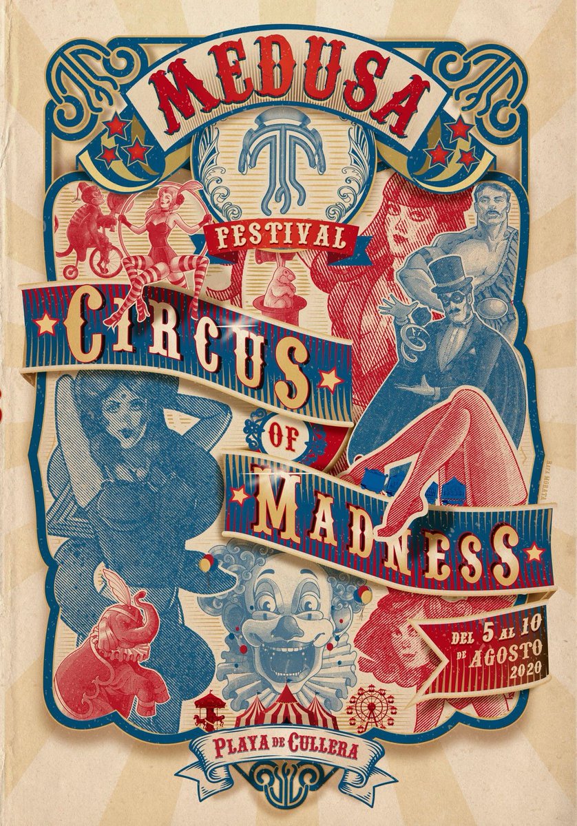 MedusaFestival's tweet photo. 🎪CIRCUS OF MADNES🎪 #Medusa2020🌼

Sorteo de dos abonos VIP, participa:

☑ Síguenos 
☑ RT 
☑ Contesta con #Medusa2020

📌 3 noviembre 👉 Venta abonos  https://t.co/hKxbgvFem4 https://t.co/dhqu4TiDPh