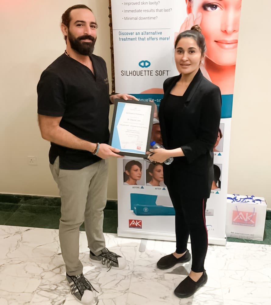 Learning from the Maestro of Aesthetics Dr.Rami who is famous for treating many Hollywood celebrities. It was an amazing experience. 
P.S:Just by the way I scored highest in this training! #shaistalodhi #drshaistalodhi #drramihaidar #drrami