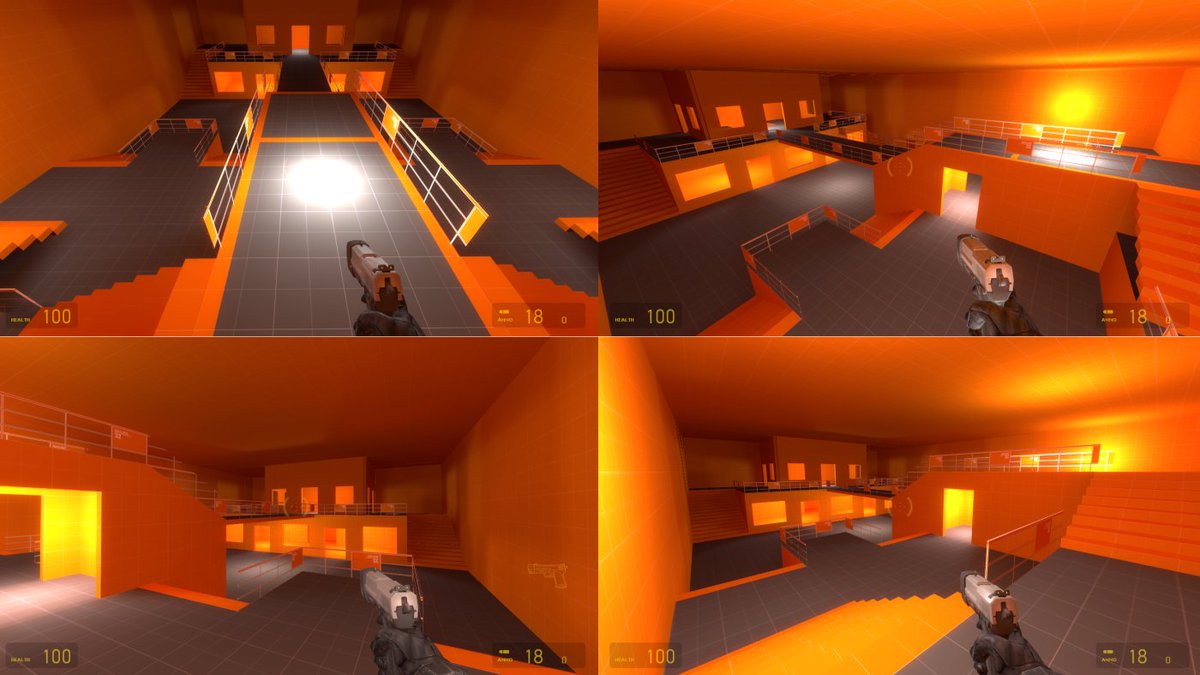 notimetoulose's tweet photo. Have been playing around with Hammer lately. Trying different things related to scale and size. Trying to nail some architectural shapes in place #Blocktober .
#leveldesign #halflife2 #Sourcesdk https://t.co/4mfqhXBH4p