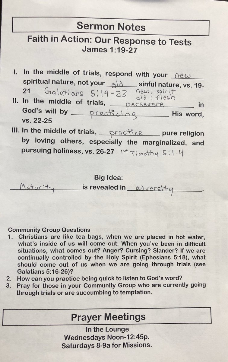 CityofRefugeHTX's tweet image. When, not if, adversity arises, let us be found displaying the evidence of our walk with Christ and the elevation of our maturity. If it was easy, the path would be wide and overpopulated. Jesus has been a blessing to you, hasn’t He?

#ChurchNotes