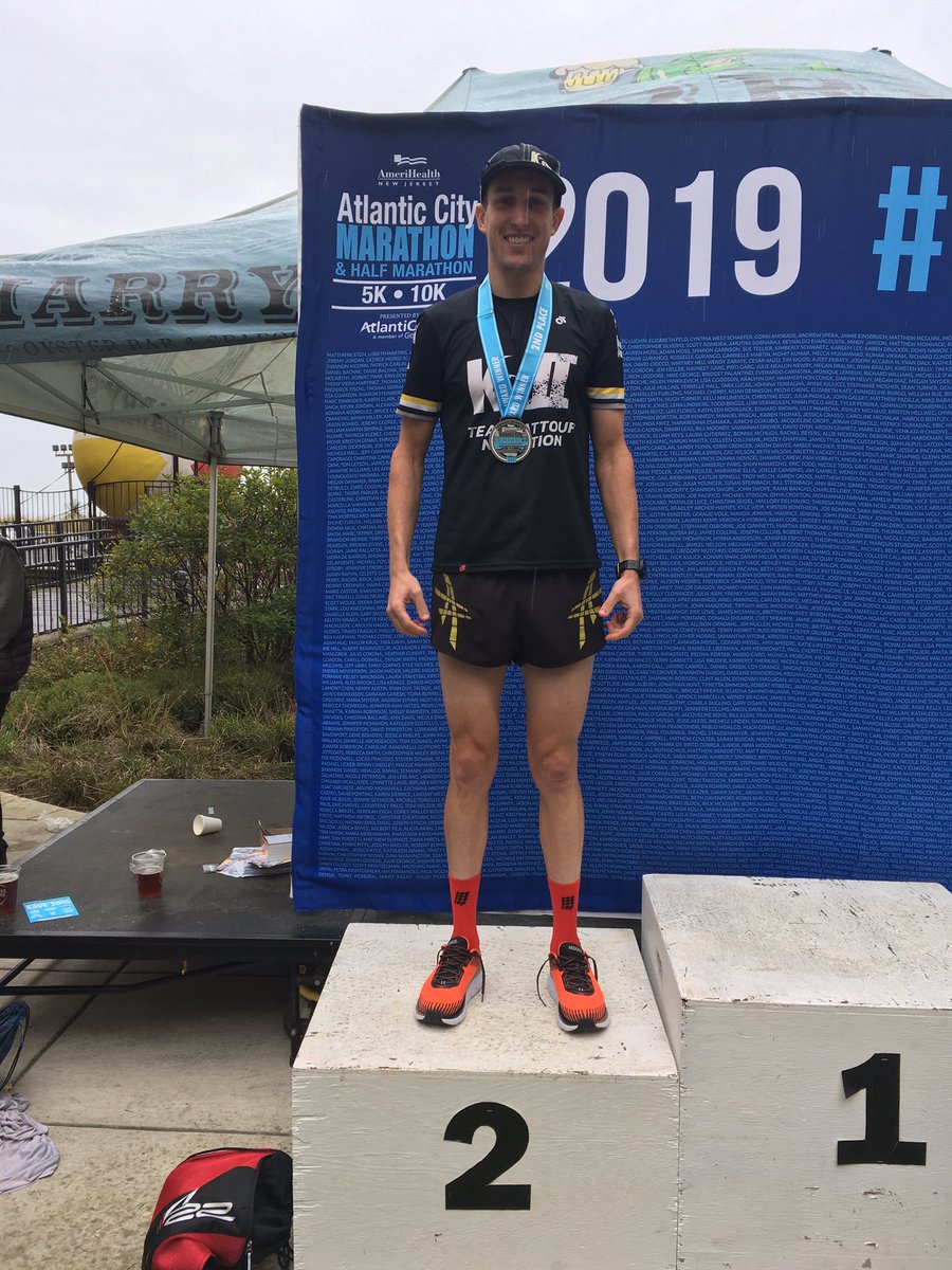 rflynn5k10k's tweet image. Gave the OTQ time a shot today in the marathon! Came up a bit short but managed 2nd overall! 2:21 off tri fitness. I’m okay with that but maybe a bit more run mileage would help 🤔. Btw marathons hurt! #atlanticcity