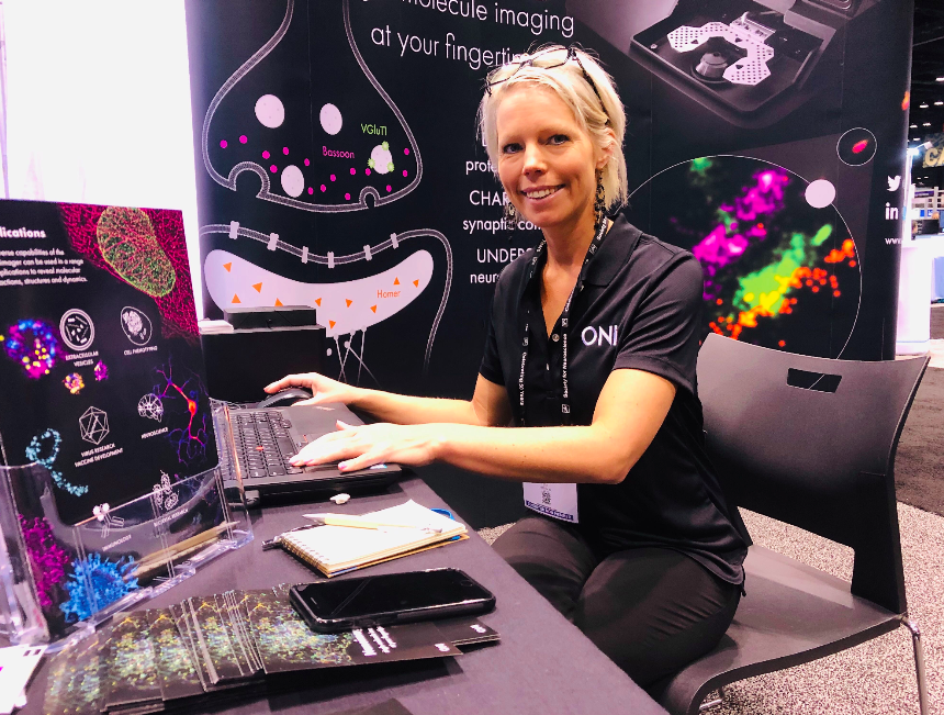 oniHQ's tweet photo. We are here @sfn2019 Society for Neuroscience Annual Meeting in Chicago, IL, booth #1846. Stop by and see how the Nanoimager can help to characterize neurotransmission at a single molecule level. #sfn2019 #superresolution #ONIbio Learn more➡️ https://t.co/TkWI17JVsd https://t.co/0rOYWw8wdX