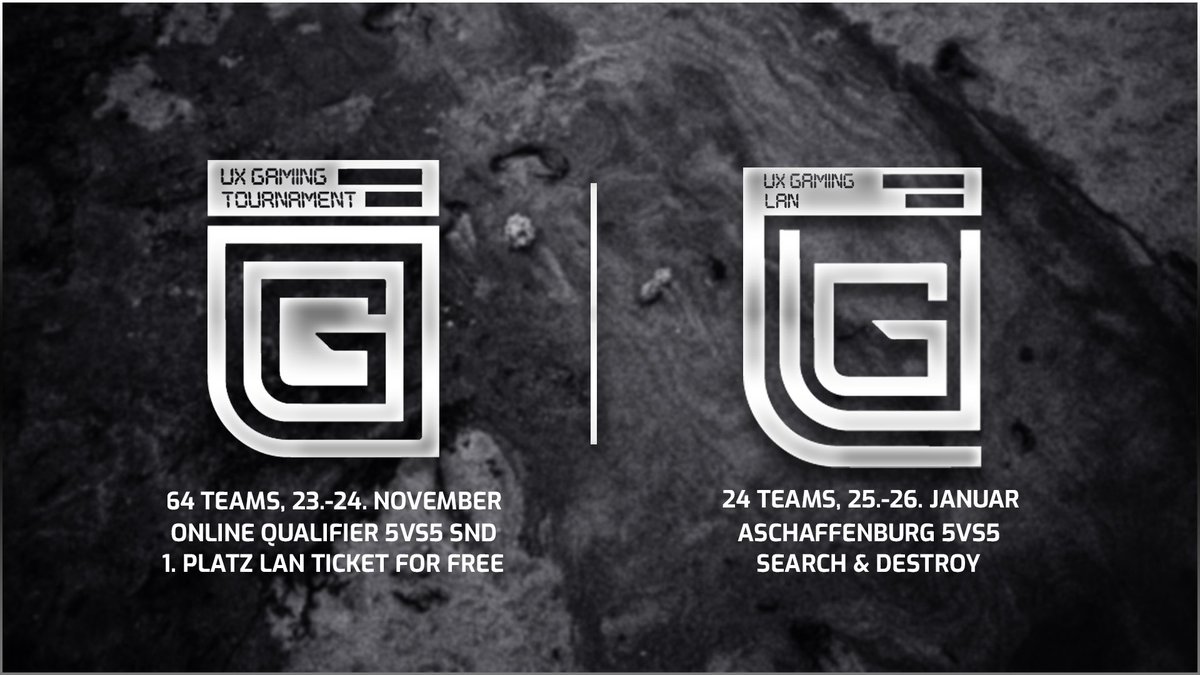 UXGamingDE's tweet photo. ⚡️UX GAMING COD LAN EVENT ⚡️
Haltet euch diese Daten frei. UGT 23-24. November 2019 - UGT Offline Edition (UGL) 25-26 Januar 2020.

Stay tuned. #uXARMY https://t.co/6kvaAVlcJJ