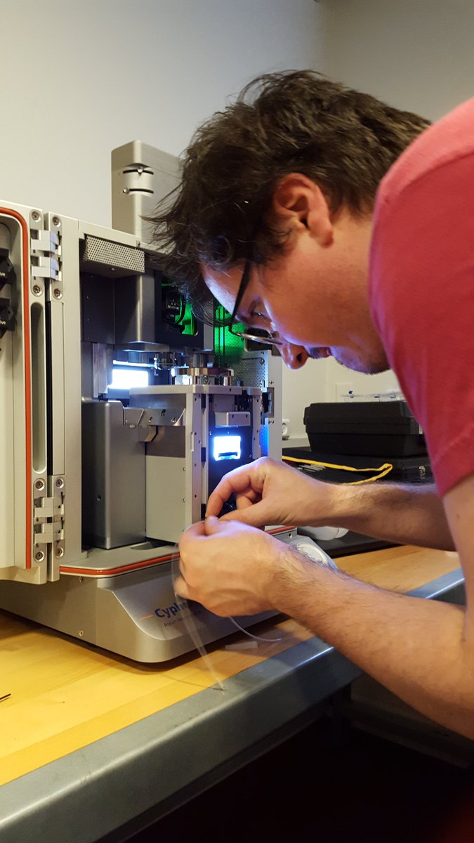 KarinaKSand's tweet photo. Last week was training training and testing testing (Here leak test: Check!). Tomorrow the science begins. Bring on Monday! #SandLab, @StanJelavic, @LFGeoGenetics, #AFM https://t.co/9jZHvHSIvv