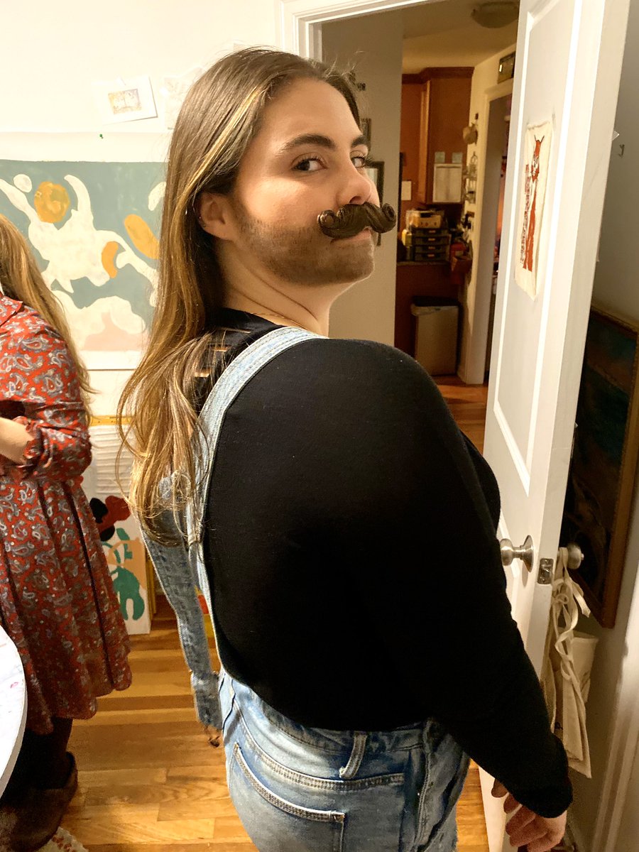 nicolex25's tweet photo. @jvn hunny!! Can you believe?? Happy Halloween! I love you! 

@QueerEye #queereye #halloweenmakeup https://t.co/RdRfSSRdNW