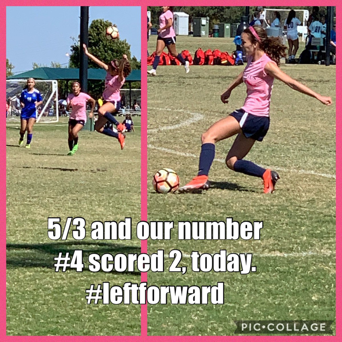 vkheartnmind's tweet image. This tough girl #4 #leftforward #lefty aspires to play for Baylor so here she is at the Baylor/TCU game with big sis #5  #midcenter #txweslayensoccer to cheer them on. We visit Baylor next week.