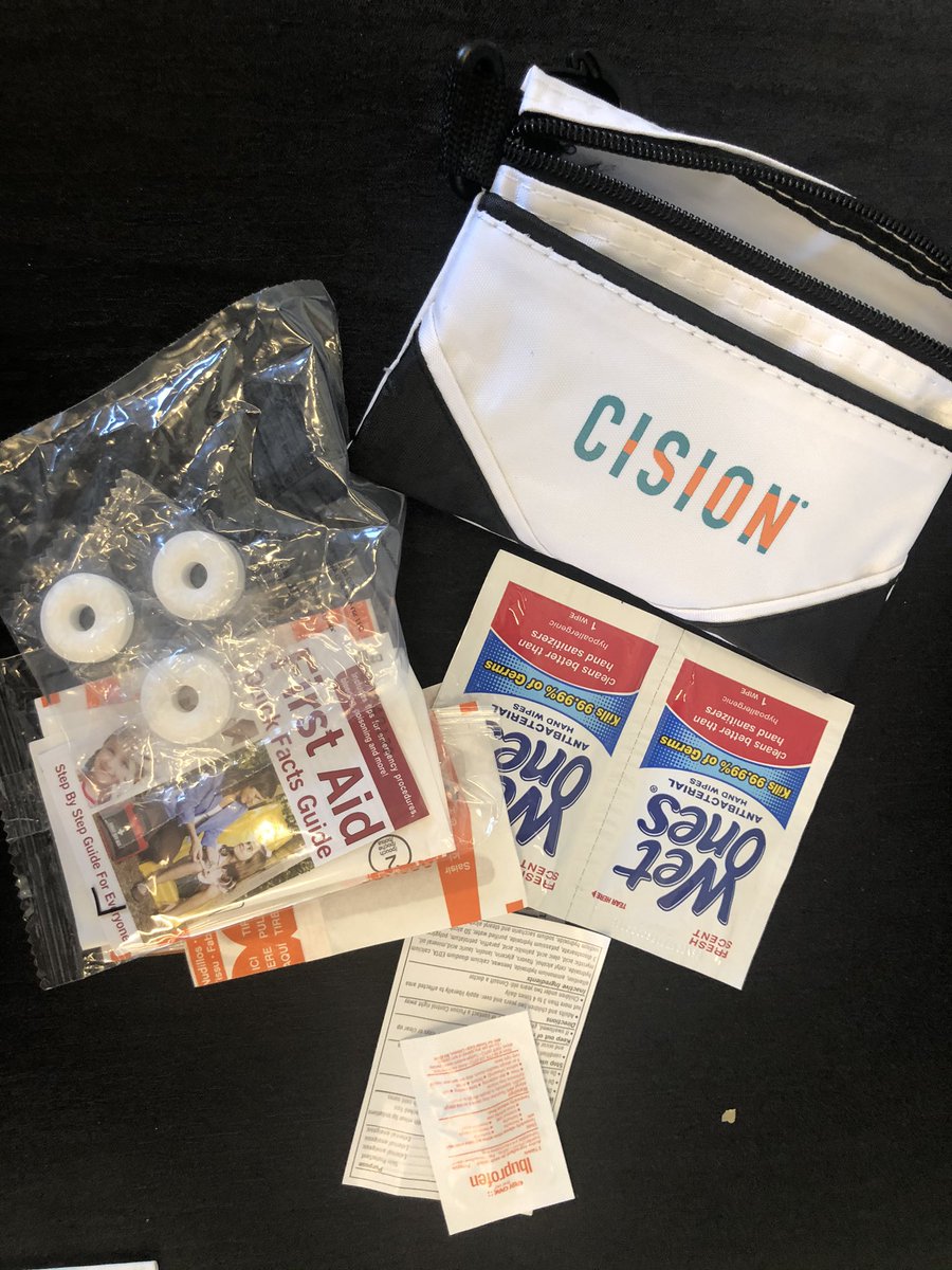 Conference survival kits from @Cision at #PRSAICON. Remind you of anything @J_Mignano @ErinIsselmann @drstclaire @LorynLongboards?