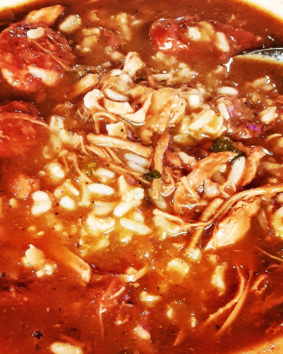 Paulieboy54Paul's tweet photo. Gumbo before the flight back to #Asheville. Bye-bye New Orleans. Until next time!!!🤘🔥👊😉💯💚💛💜
#soberlife #soberchef #wedorecover #onedayatatime #createitandplateit https://t.co/c5sGH1tmq8