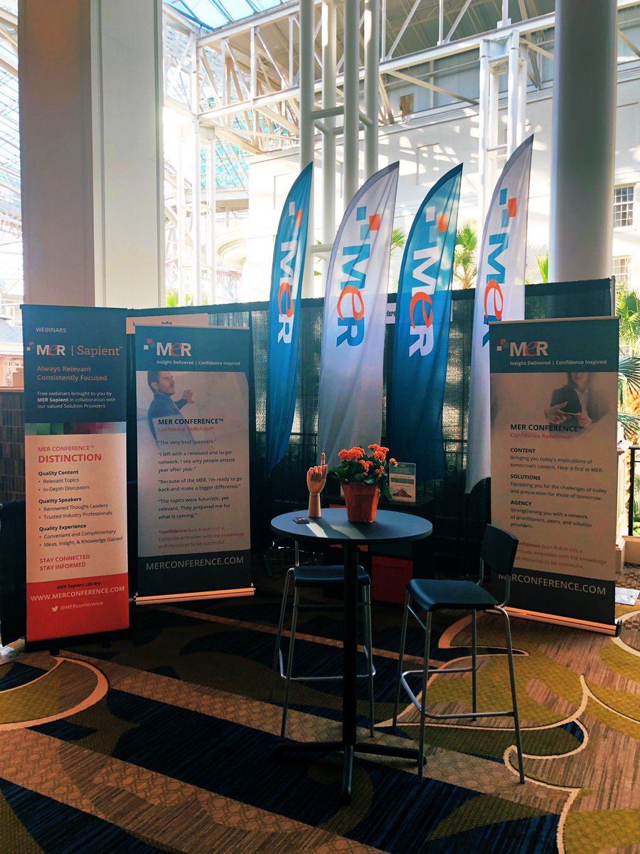 For all my colleagues in Nashville for #arma2019, stop by &amp; visit @MERconference at booth 1014 to learn about the May 2020 conference and <a href="/SullStrickLLC/">SullivanStricklerLLC</a> at booth 219 to learn about their #datamanagement services. Tell them I sent you. #infogov