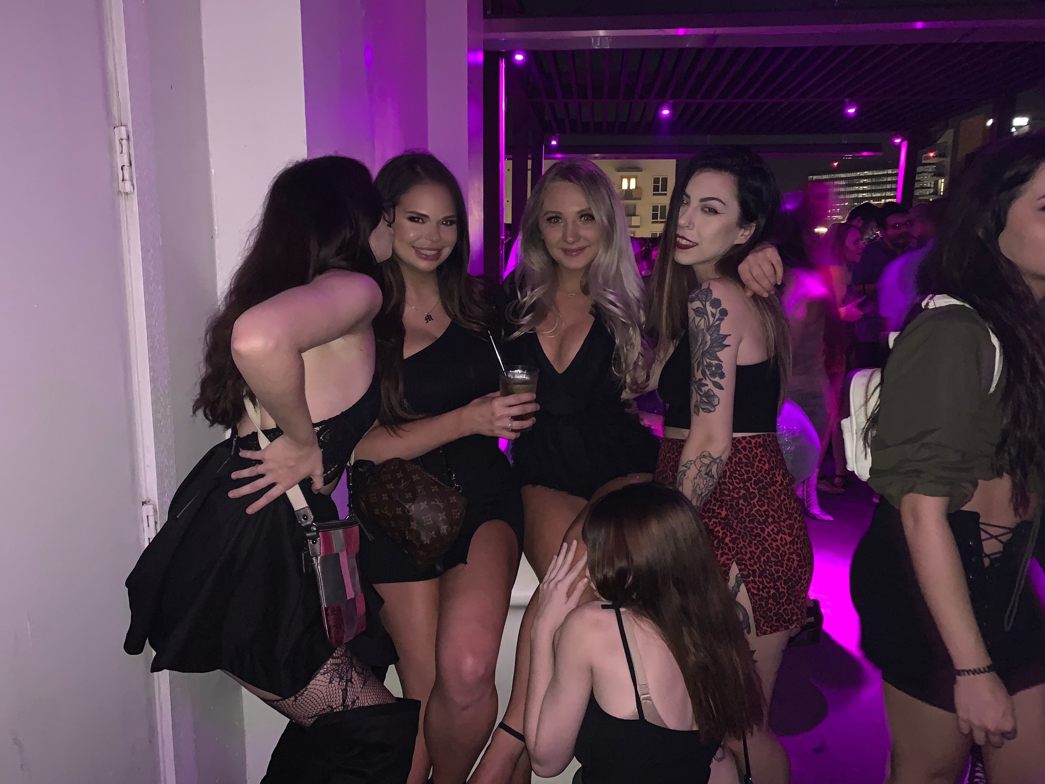 “surrounded by hot babes for my birthday” 