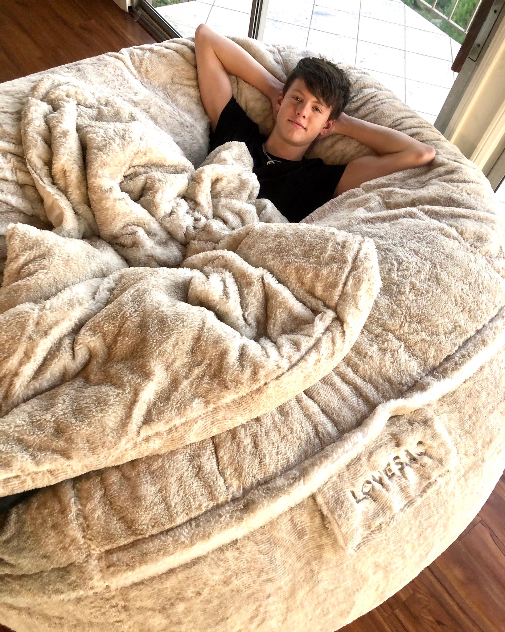 Lovesac as a bed discount