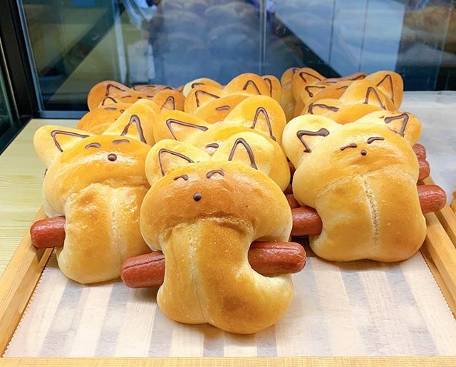 FoodIntended's tweet photo. Perhaps the next Nathan’s hotdog eating contest should be in the form of hotdog bunnies. I can only imagine the carnage that would ensue. #hotdogbunnies #nathans #queens #bakery #hotdog #bunnies #pita #bakeculture #nomnom #foodies #foodlover #followthefood #EEEEEATS #foodcom… https://t.co/GwJODOwDBf