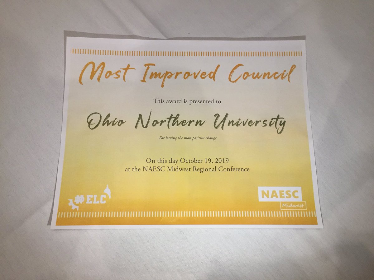 This weekend, members of the JEC executive board attended the NAESC Midwest Regional Conference hosted by the University of Notre Dame and was awarded “Most Improved Council”!