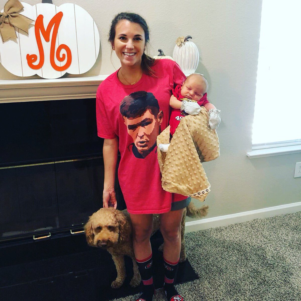 Game day done right at the Mullens’ household! 
LET’S GO <a href="/nickmullens/">Nick Mullens</a> <a href="/49ers/">San Francisco 49ers</a> 🏈