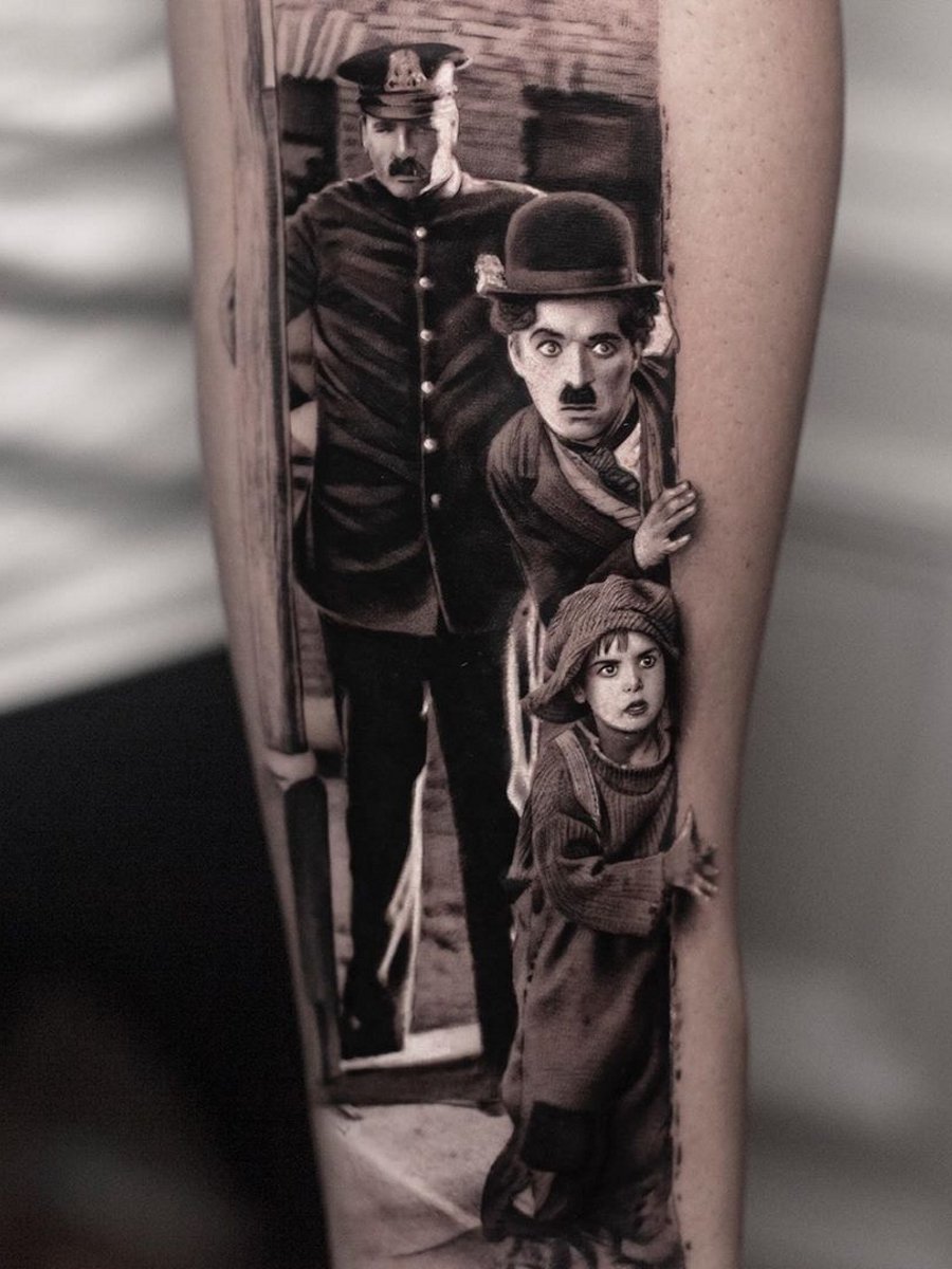 Top More Than Charlie Chaplin Tattoo Latest In Eteachers