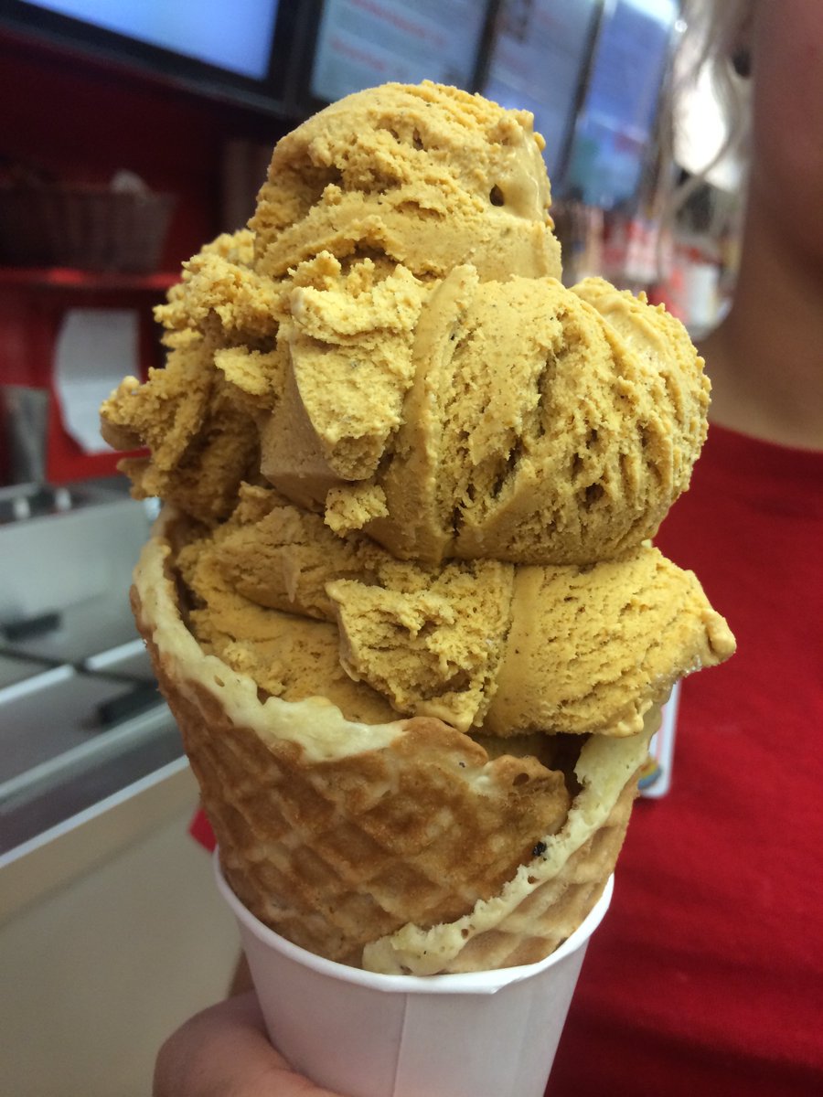 youngsdairy's tweet photo. Homemade Cinnamon and Pumpkin Ice Cream at Young's Jersey Dairy. #fallgoodies https://t.co/QIJ7GXg0E4