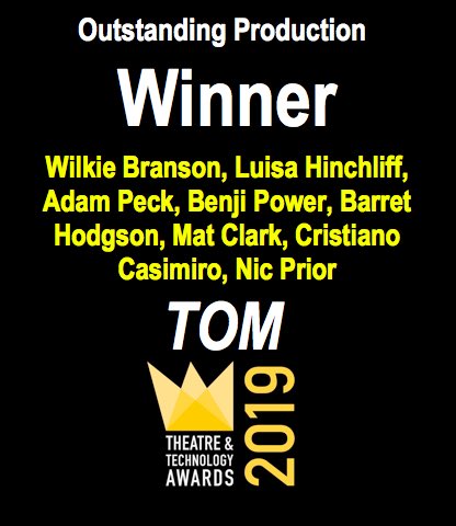 And the winner is... Wilkie Branson, Luisa Hinchliff, Adam Peck, Benji Power, Barret Hodgson, Mat Clark, Cristiano Casimiro, Nic Prior - ‘TOM’