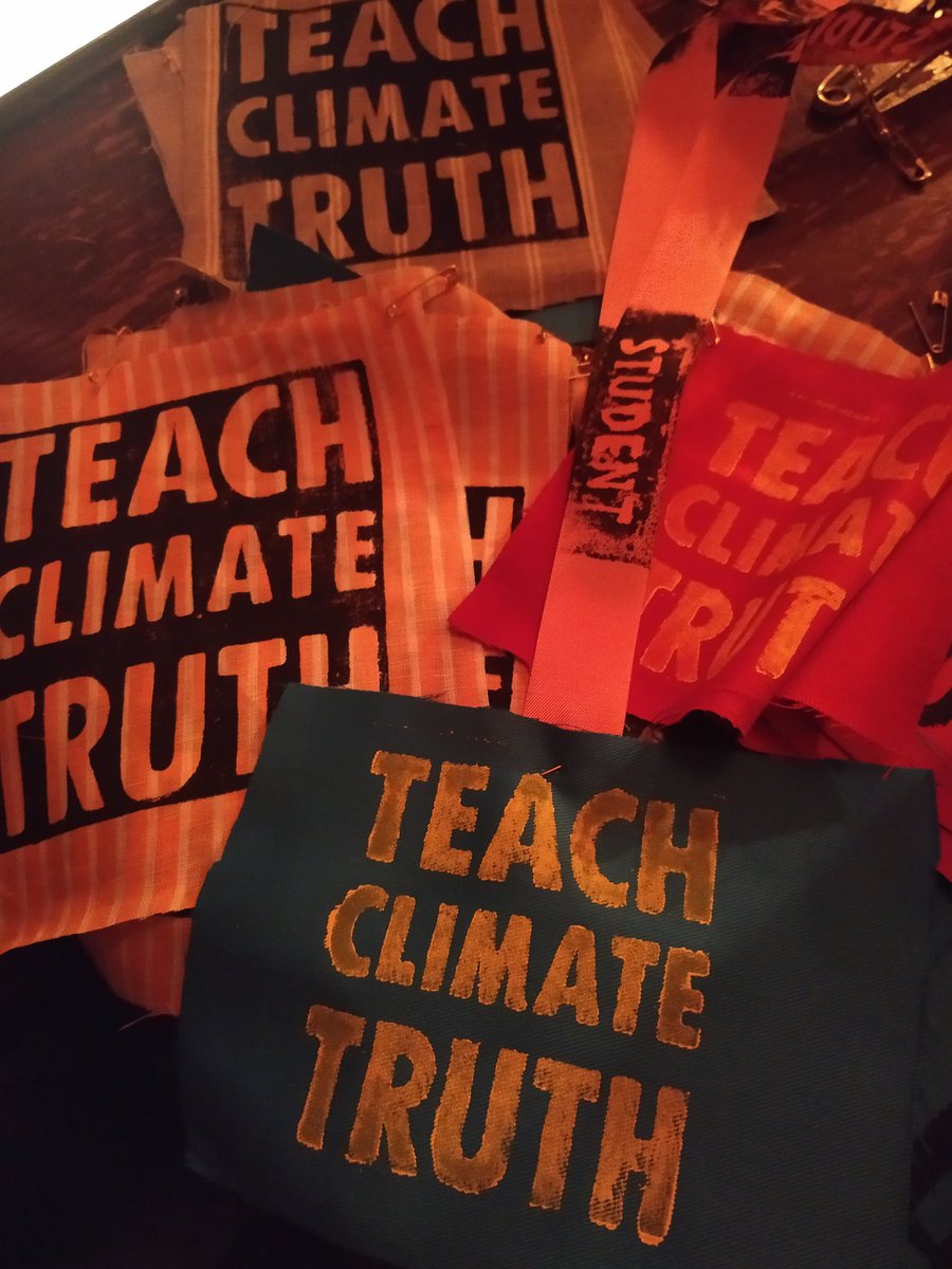 Loads of creative fun planned and lots of patches and lanyards for everyone. Let's sound the alarm. Let's teach ecological and climate truth. See you 10.30am at Old Palace Yard or just after 11am round the corner at the Department for Education. facebook.com/events/5077012…