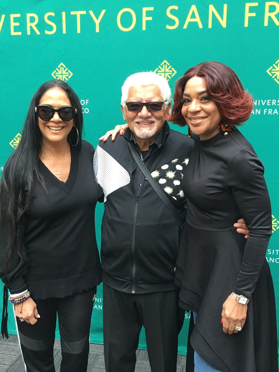 Yesterday #CelebrateUSF festival so much fun 2 b a part of <a href="/usfca/">University of San Francisco</a> Fam (Dr. RENEL🎓). Bay legends <a href="/SheilaEdrummer/">SheilaEdrummer</a> &amp; her pops #peteescovedo performed! 🎶🎤🎙🎼🎓