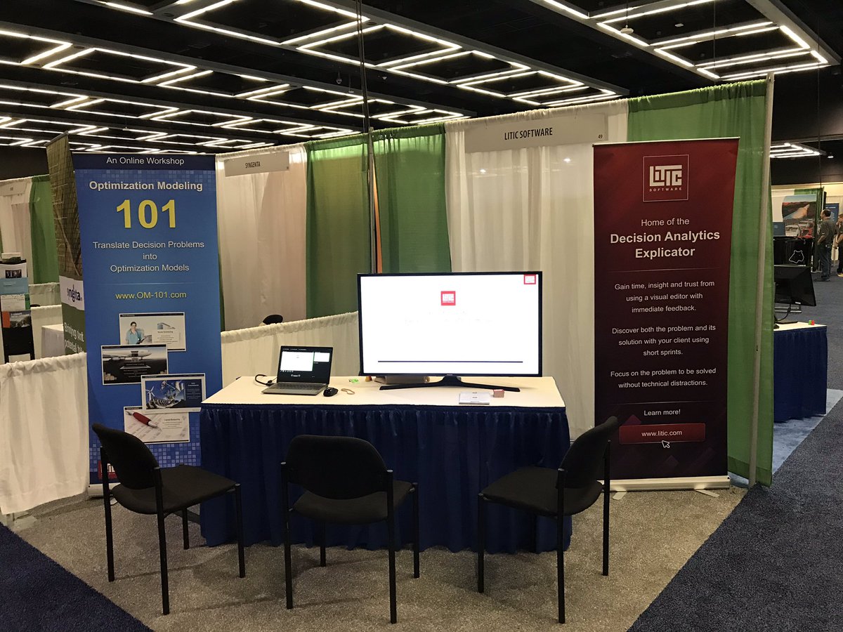 ORatWork's tweet photo. Get to know the @liticsoftware #Explicator at booth #49 #informs2019 https://t.co/SA76hafZrB