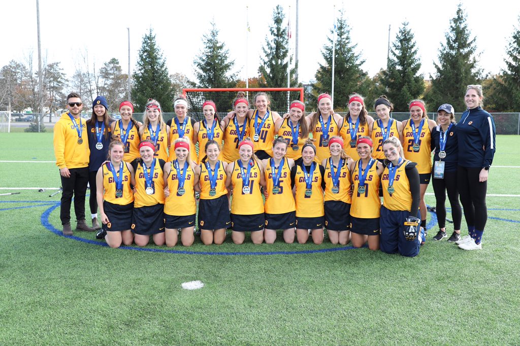 OT_Ridgebacks's tweet photo. Congratulations to the OUA women’s lacrosse medallists.
🏆 @TrentExcalibur
🥈 @queensgaels
🥉 @WesternMustangs
#OUALAX2019 https://t.co/OZxbdLJmiL