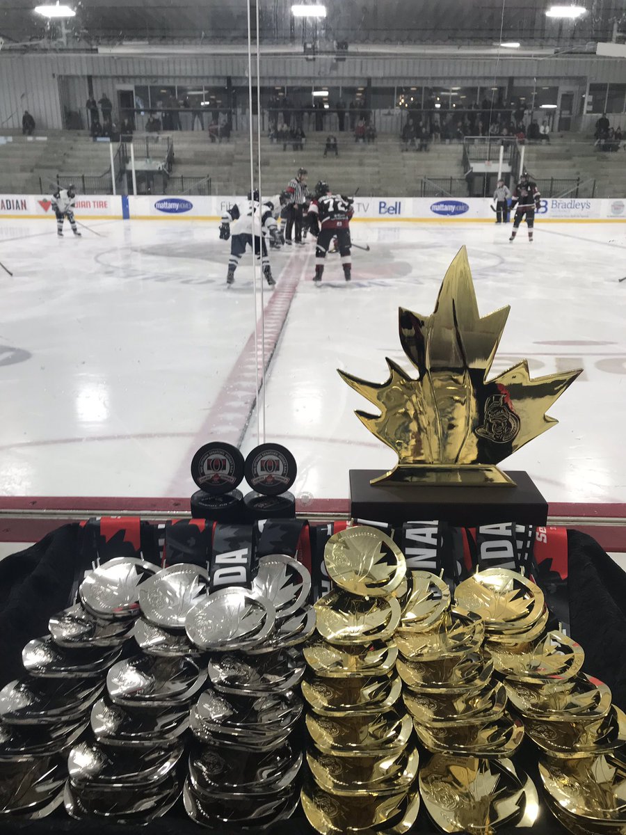 Sensplex's tweet photo. The 15th Annual Ottawa Senators Showcase Tournament Final is underway! Who will be crowned champion? 🏆🥇#MidgetAAAShowcase19 @MyHockeyTV https://t.co/7Qv6rfA13z