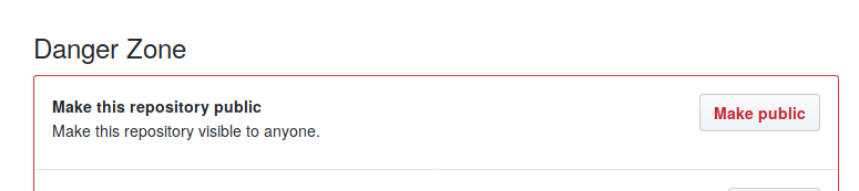 "Danger Zone" github actions
