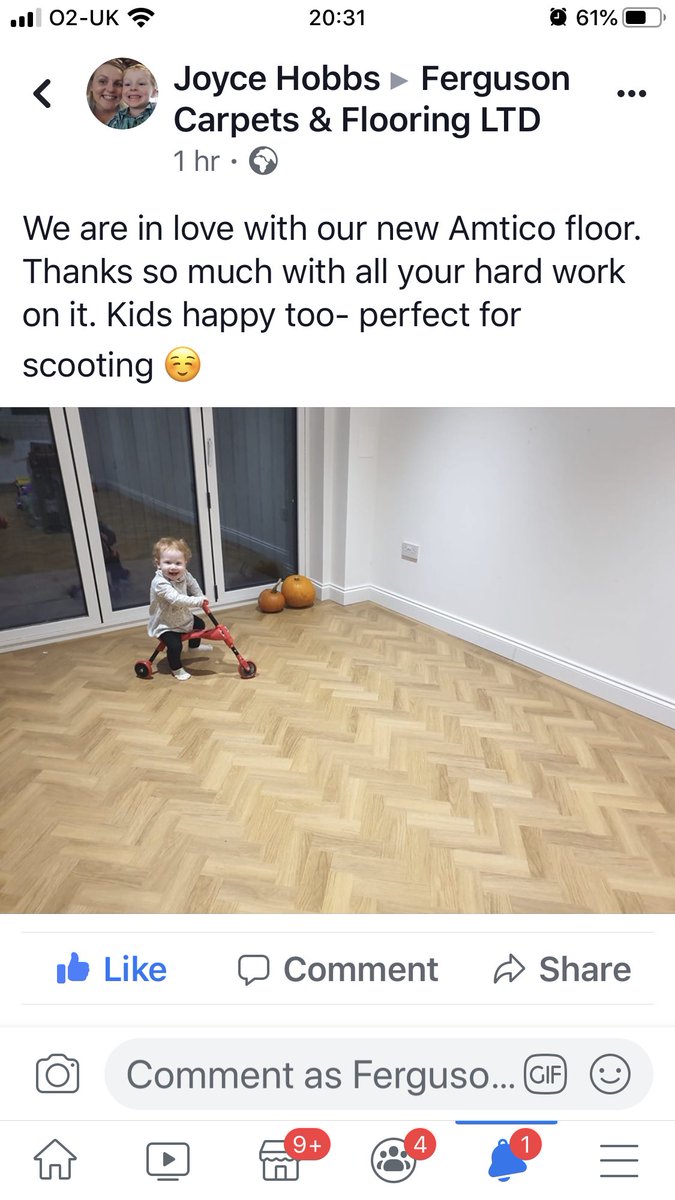 FergusonCandF's tweet photo. A great picture received from a happy customer. ⁦@AmticoFlooring⁩ https://t.co/6mNq5cK2D3