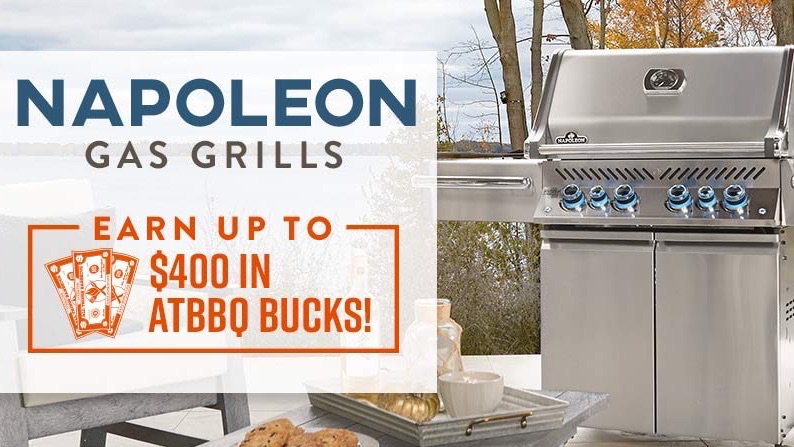 atbbq's tweet photo. We have a new rewards program where you can earn ATBBQ Bucks! Shop our wide selection of grills including the new 2019 Napoleon Grills and receive up to $400 ATBBQ Bucks. Shop Napoleon Grills here: https://t.co/7roSSnclYj
#Napoleongrills #earnmoneyback #ATBBQbucks https://t.co/o55RQCtnfo