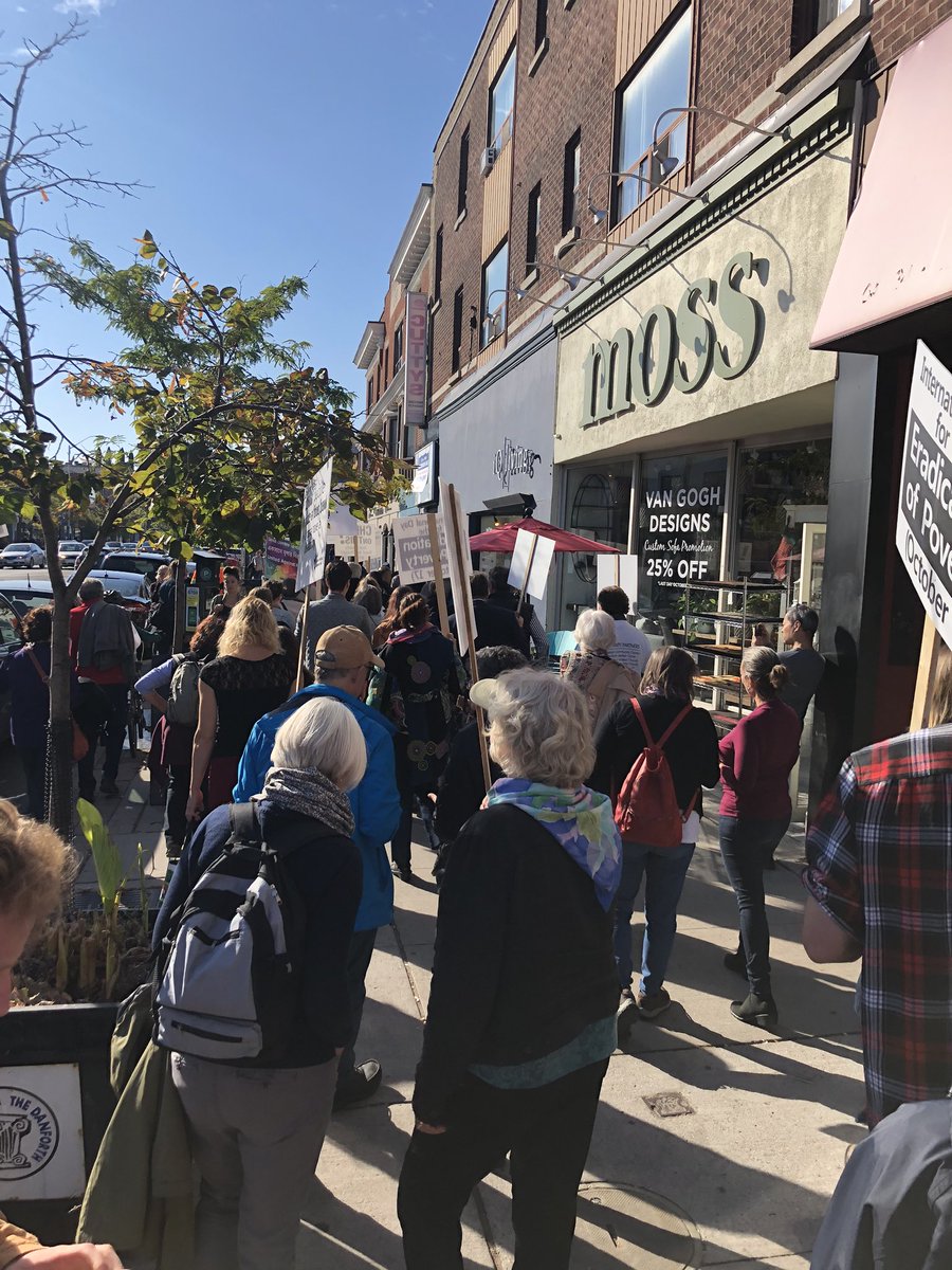 LanrickBennett's tweet photo. To help end poverty our #DanforthToronto community comes together ‘Chew On This Multi-Faith Walk’ HT @EEUChurch https://t.co/iGVk9aooUZ