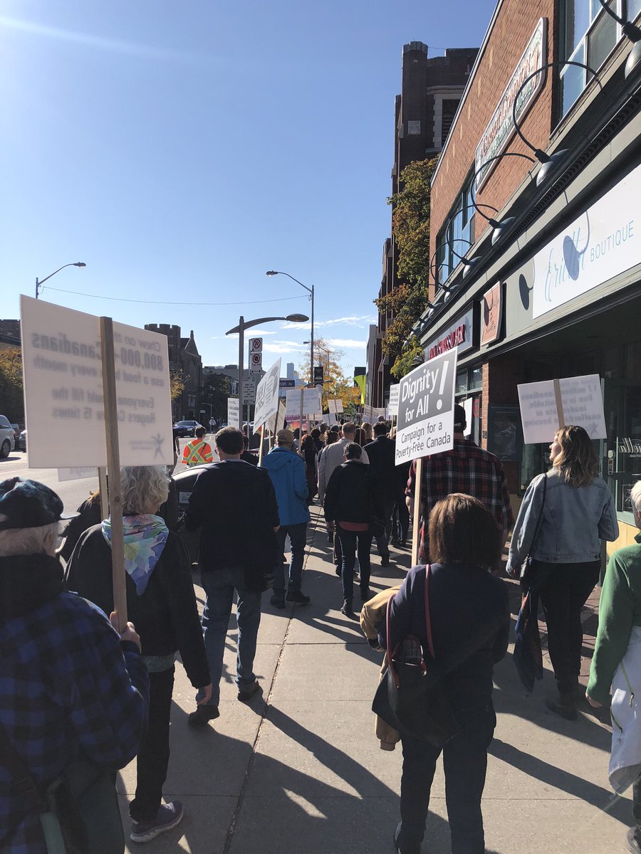 LanrickBennett's tweet photo. To help end poverty our #DanforthToronto community comes together ‘Chew On This Multi-Faith Walk’ HT @EEUChurch https://t.co/iGVk9aooUZ