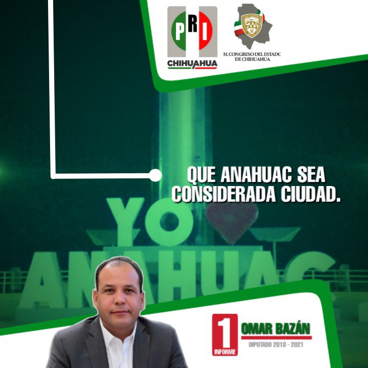 OmarBazanChih's tweet photo. La grandeza de Anahuac es indiscituble, cuenta con las características que le permiten ser reconocida como ciudad; así lo he propuesto en el Congreso, y no descansaré hasta lograrlo. #ob #omarbazan #primerinforme #chihuahua #gestionesquecambianvidas https://t.co/uTEQbvH3ok