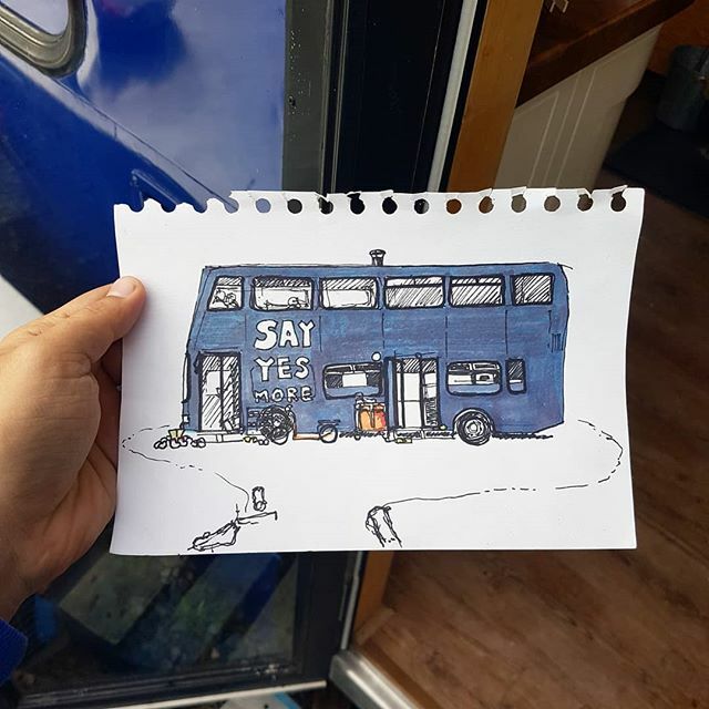 A year ago I met some strangers in a park, cycled to meet 500 more at #yestival2018. I did a little sketch and handed it to a chap called @davecorn... A year a later and I've volunteered as an Ambassador for <a href="/theyestribe/">SayYesMore</a>, designed the merch and gave a ta… ift.tt/32yZ7Dw