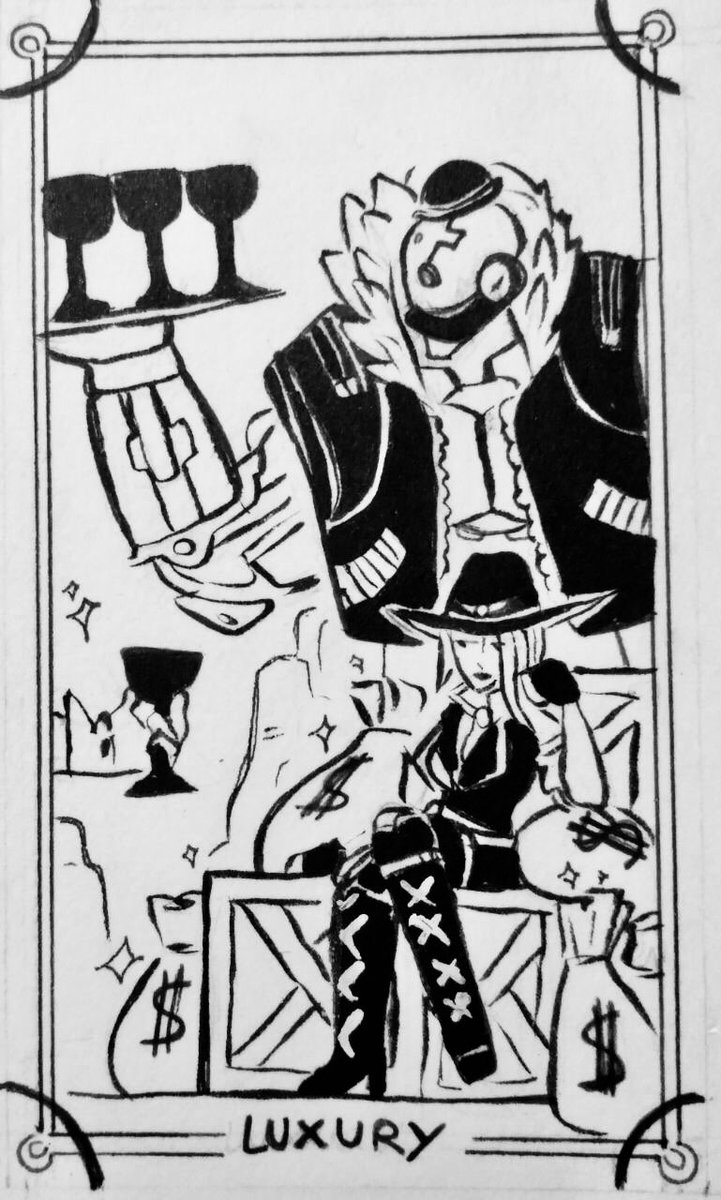 ambersonic96's tweet photo. Day 20 - Luxury (Ashe) #inktober #ink #drawing #traditional #overwatch #asheoverwatch #luxury #tarot #promptsheet #tarotober #tarotober2019 #day20 @sleepios @good__vibrationss @blizzard https://t.co/wBMVHBpEzO