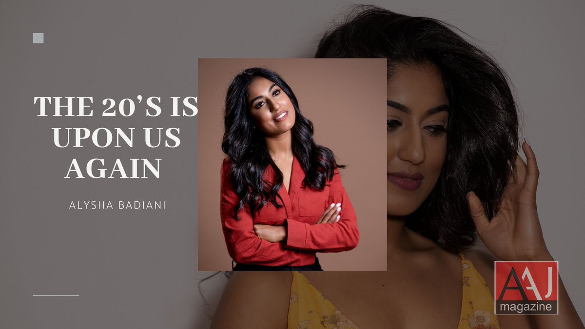 Check out the article by <a href="/alyshabadiani/">Alysha Badiani</a> ,author of upcoming book, BeYoutiful You

THE 20’S IS UPON US AGAIN -By Alysha Badiani aajmag.ca/the-20s-is-upo…