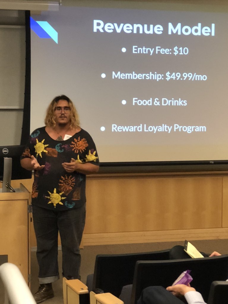 aspire2bu's tweet photo. Answering judges’ questions. #passionate #3ds2019 #3ds #txstate #entrepreneur Great job! https://t.co/raRjthJo0b