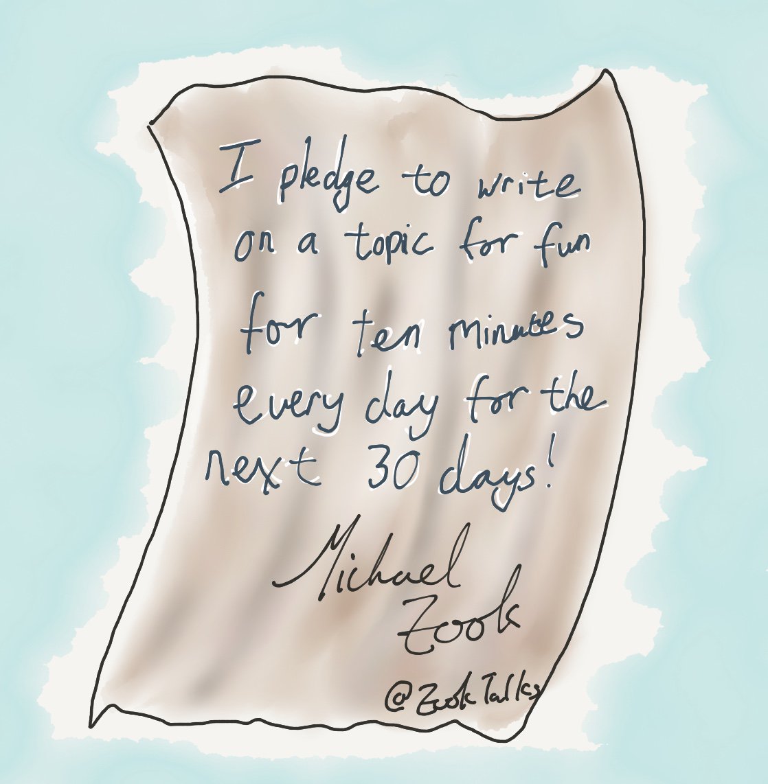 mzookauthor's tweet photo. To challenge myself to write more and deeply I decided to write for 10 min everyday for 30 days. Join me at #30DaysofWriting
Challenge yourself too!
https://t.co/XQoXZYAf6f
Help share the joy and power! #StrongLiteracy @NorthStarTxWP @writingproject @ncte https://t.co/b8nSqcbvIH