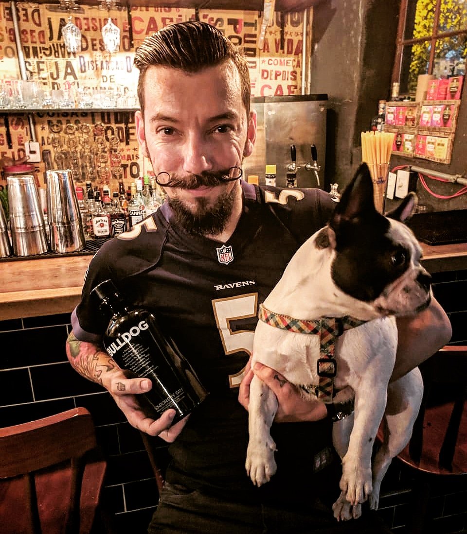 edinelton's tweet photo. Junto com a Zara torcendo pro Ravens #NFLnaESPN #goravens #flockravens #baltimoreravens #bulldogfrances https://t.co/ewrRI2kK75