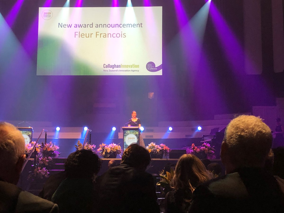 DrFleurNZ's tweet photo. I was really honoured to announce a new award for 2020 recognising invention or creation with a beautiful name - Tahunui-a-Rangi sponsored by @callaghannz  @royalsocietynz Research Honours Aotearoa 2019 event in Dunedin last week. 
#RHA2019 #RHA2020 https://t.co/zr4HdrEaaQ