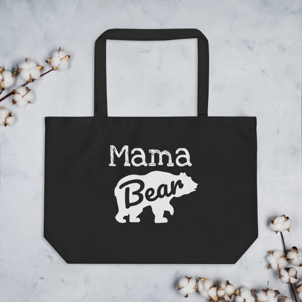 Excited to share the latest addition to my #etsy shop: Large organic tote bag MAMA BEAR TOTE Womens Fashion Tote Day Bag Travel Tote School Bag Gym Bag Organic Tote Eco Friendly Tote Mom Gift etsy.me/2J5kCnQ #bagsandpurses #christmas #organictote #totebag #mama