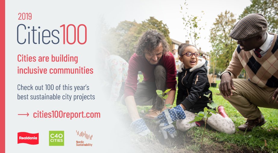 ClimateReality's tweet photo. Cities are the home of #ClimateAction. Learn about 100 of this year’s most innovative projects in the new #Cities100 report:  https://t.co/oJNLNWWpFn @cities100report https://t.co/C8ylDOTXet