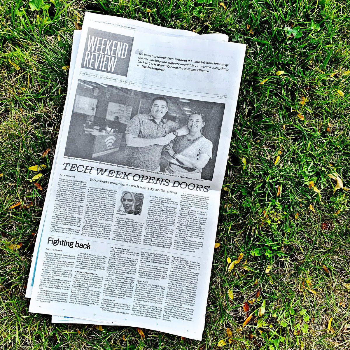 Did you catch us in <a href="/TheWindsorStar/">The Windsor Star</a> Weekend Review?! 

T-Minus 1 sleep before the annual mashup of Tech, Talent and Community ➡️ #TechWeekYQG.