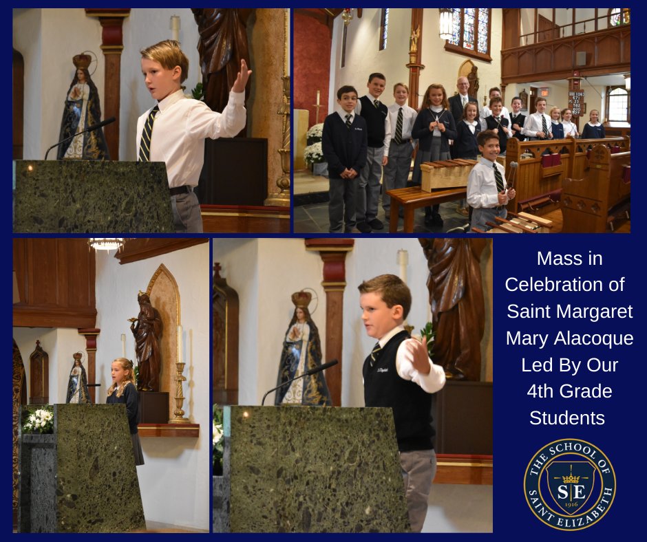 steschool1's tweet photo. Mass in celebration of Saint Margaret Mary Alacoque led by the 4th grade students. @diocesemetuchen @NCEATALK #catholicschools https://t.co/babqn0d3fu
