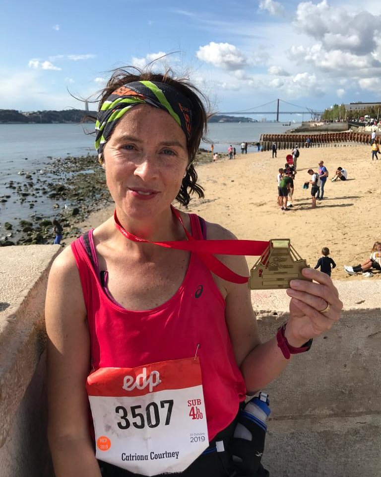 Well done to Catriona Courtney from Kinsale Tri who completed Lisbon Marathon today in a time of 4.15.