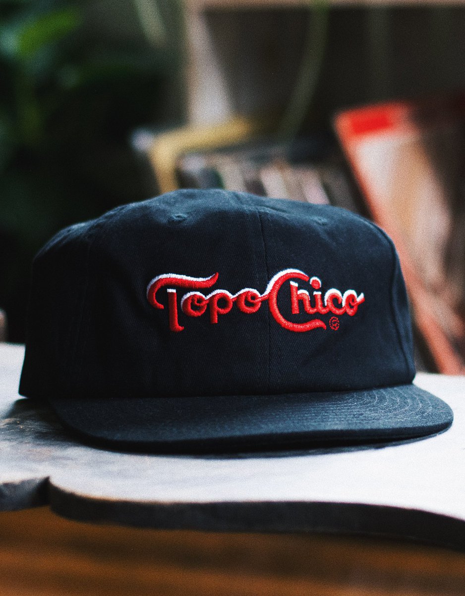 Front side views of the <a href="/TopoChicoUSA/">Topo Chico</a> Field Trip cap